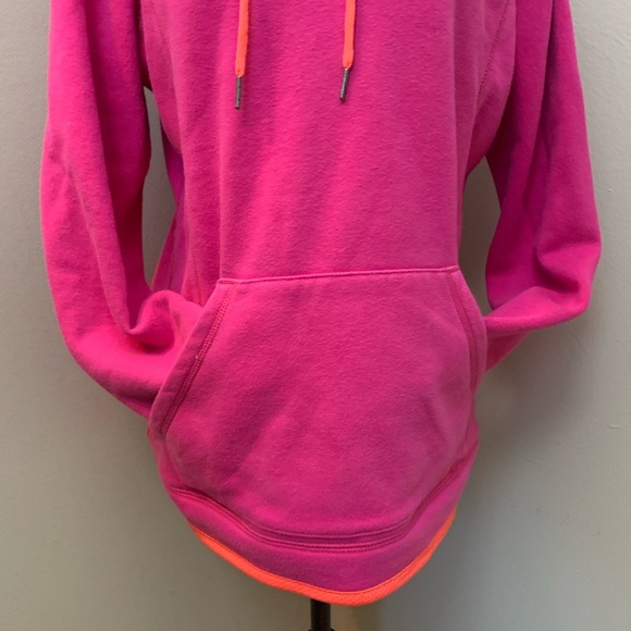 Bright Pink with Orange Detail Hoodie - Picture 2 of 9